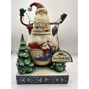 Jim Shore Heartwood Creek "Frosty Santa" Figurine‎ 2008 EUC